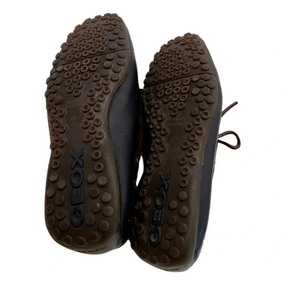 Geox Respiria Mens Boat Shoes Black Leather Size 40 black Mens Shoes - Picture 6 of 10